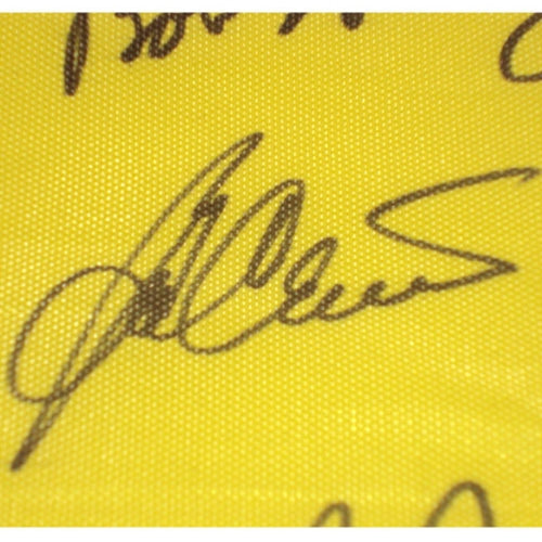 Autographed Masters Golf Pin Flag by 16 Former Champions #18-Powers Sports Memorabilia