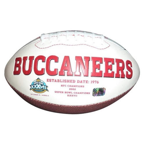 Autographed Warren Sapp Tampa Bay Buccaneers Logo Football - JSA-Powers Sports Memorabilia