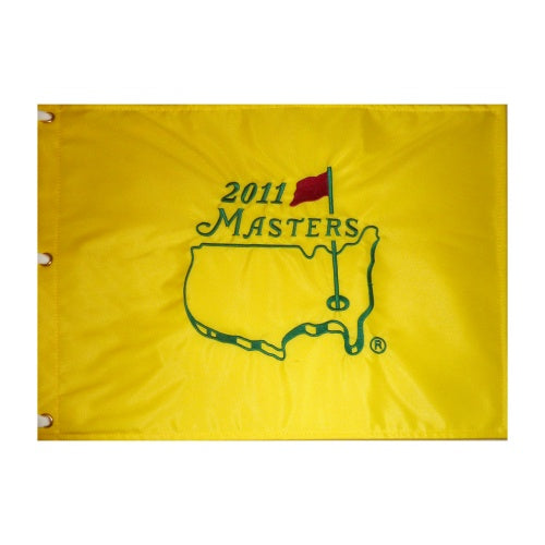 Unsigned 2011 Masters Embroidered Golf Pin Flag - Charl Schwartzel Champion-Powers Sports Memorabilia