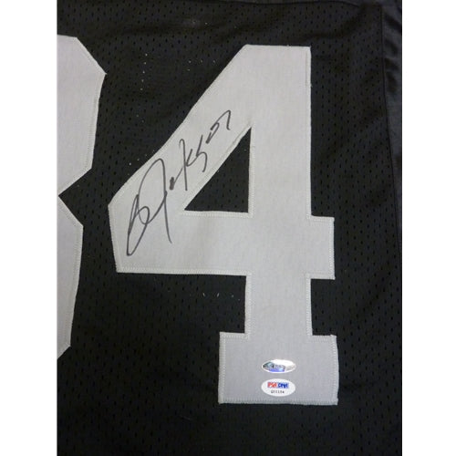 Autographed Bo Jackson Oakland Raiders (Black #34) Custom Jersey - PSA-Powers Sports Memorabilia