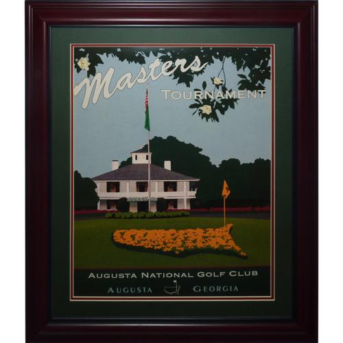 Masters Golf Tournament Deluxe Framed Clubhouse Poster | Collectible Memorabilia-Powers Sports Memorabilia