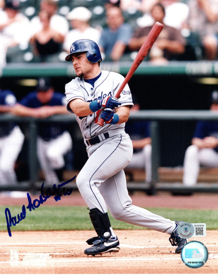 Paul Lo Duca Signed Los Angeles Dodgers 8x10 Photo - Beckett Authenticated-Powers Sports Memorabilia