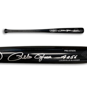 Pete Rose Cincinnati Reds Autographed Bat 4256 Hits JSA
