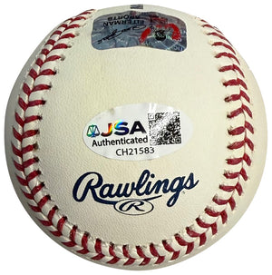Pete Rose Autographed MLB Hall of Fame HOF Logo Signed Baseball JSA COA With UV Display Case B