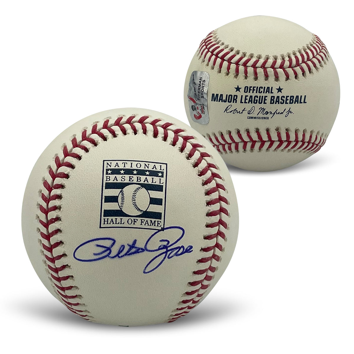 Pete Rose Autographed MLB Hall of Fame HOF Logo Signed Baseball JSA COA With UV Display Case A-Powers Sports Memorabilia