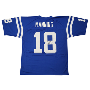 Peyton Manning Signed 1998 Indianapolis Colts Mitchell & Ness Throwback Blue Jersey | - Fanatics-Powers Sports Memorabilia