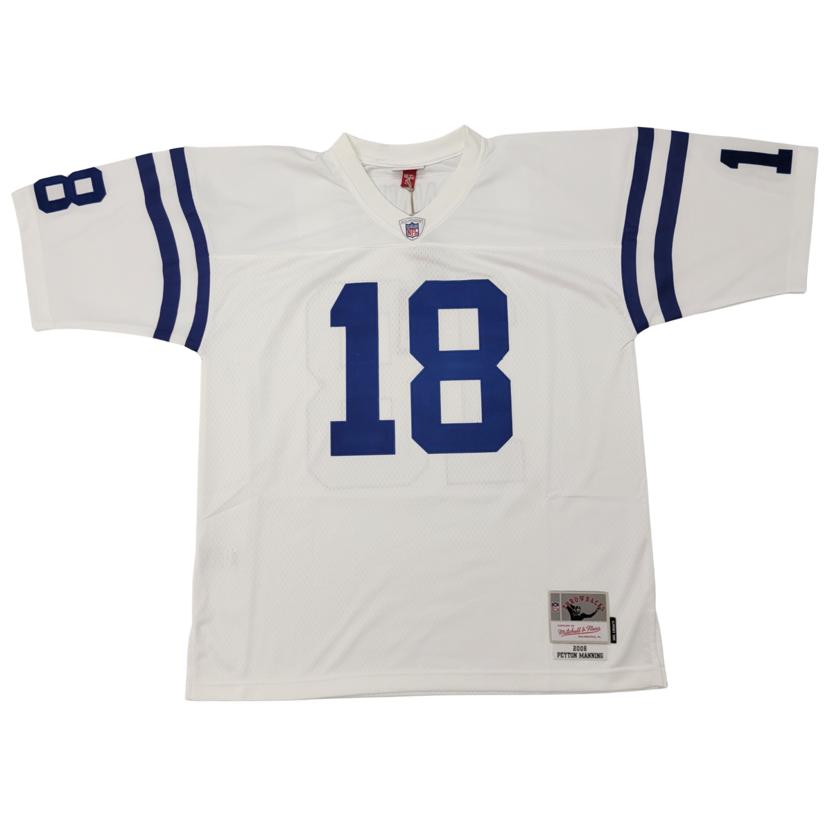 Peyton Manning Signed 2006 Indianapolis Colts Mitchell & Ness White Throwback Jersey | - Fanatics-Powers Sports Memorabilia