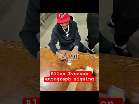 Allen Iverson Autograph Signing