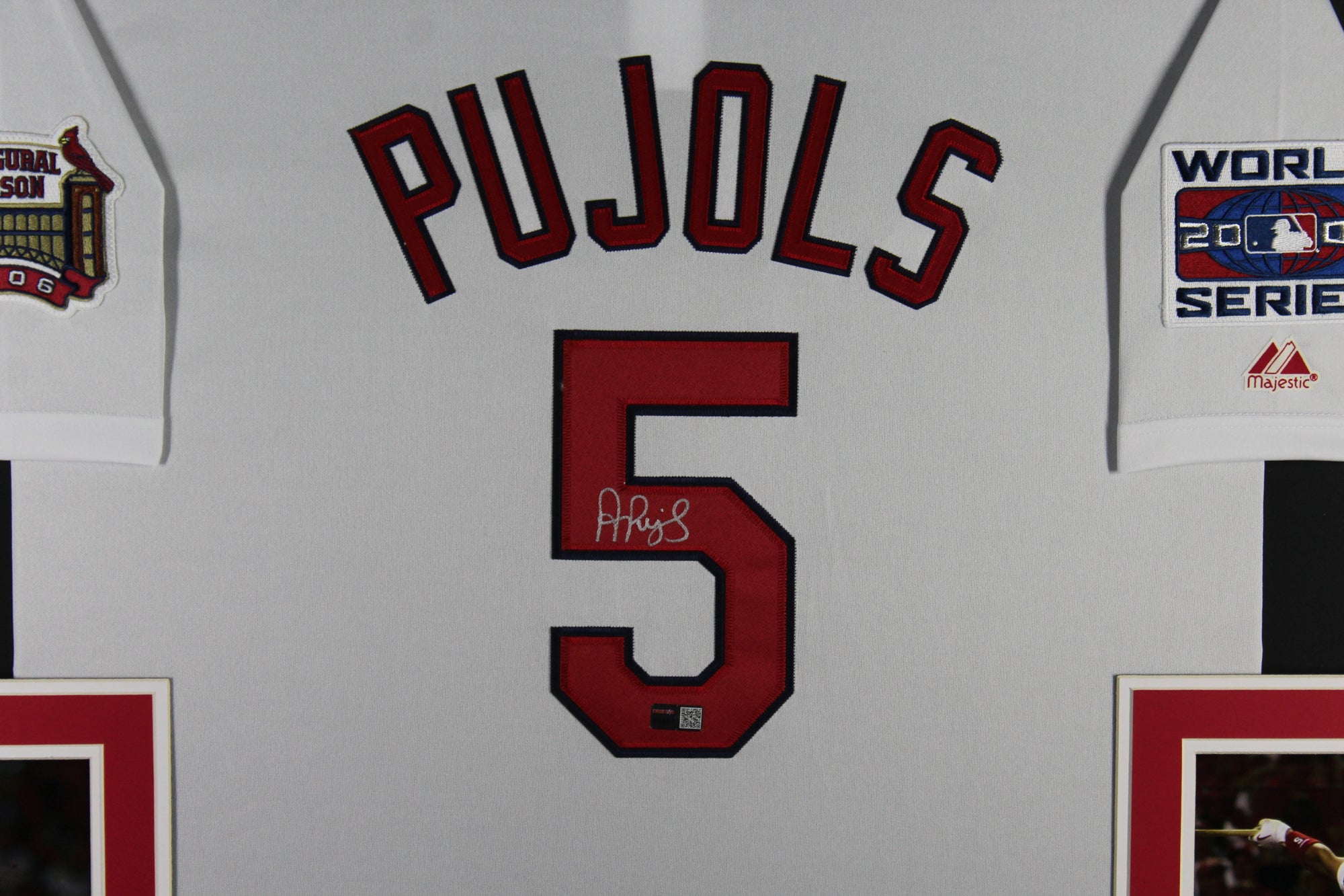 Albert Pujols Autographed St Louis Cardinals Signed Majestic Baseball Framed Jersey TRISTAR COA-Powers Sports Memorabilia