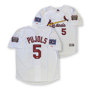 Albert Pujols Autographed St Louis Cardinals Signed Majestic Baseball Jersey 2 X WS CHAMPS TRISTAR COA-Powers Sports Memorabilia