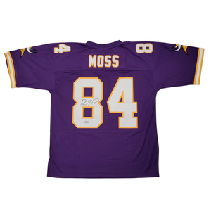 Randy Moss Signed 1998 Minnesota Vikings Mitchell & Ness Jersey | - Beckett-Powers Sports Memorabilia
