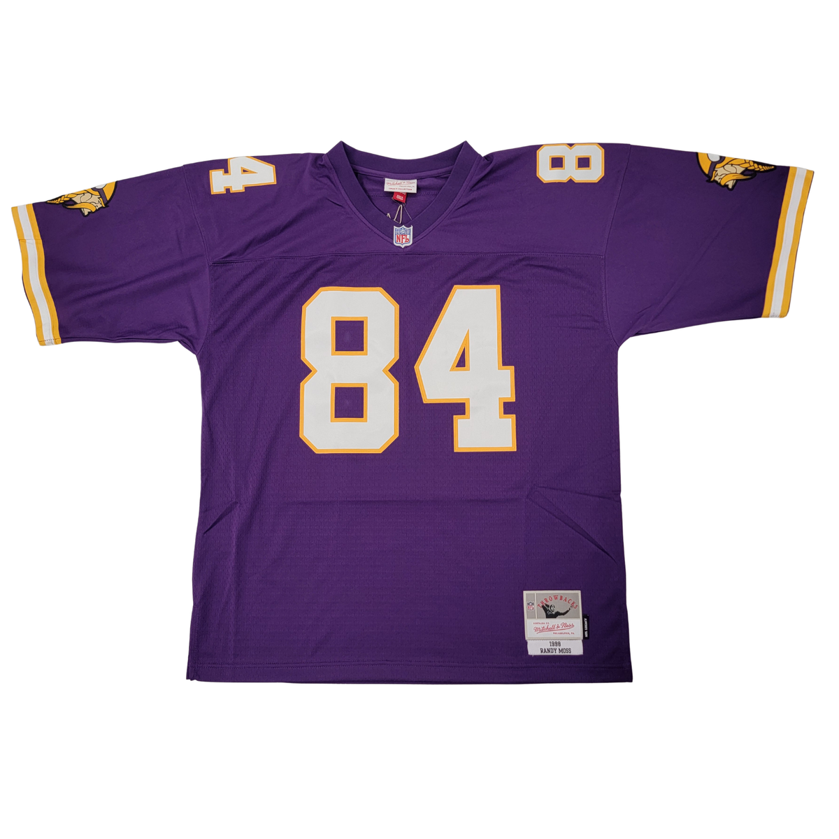 Randy Moss Signed 1998 Minnesota Vikings Mitchell & Ness Jersey | - Beckett-Powers Sports Memorabilia