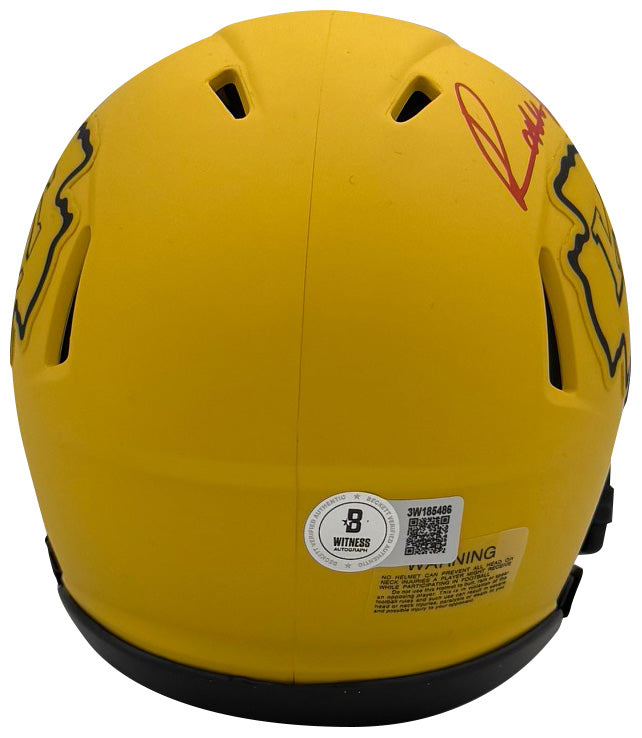 Rashee Rice Autographed Kansas City Chiefs Signed Rave Football Mini Helmet Beckett COA-Powers Sports Memorabilia