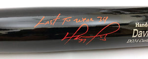 David Ortiz Autographed Boston Red Sox Marucci Game Model Bat W/Last To Wear 34 Beckett Witnessed-Powers Sports Memorabilia