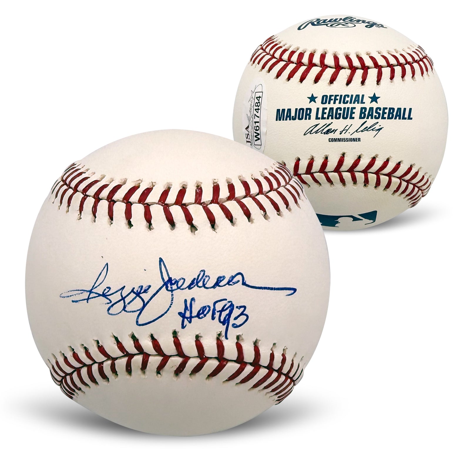 Reggie Jackson Autographed Baseball HOF 93 With Case JSA-Powers Sports Memorabilia