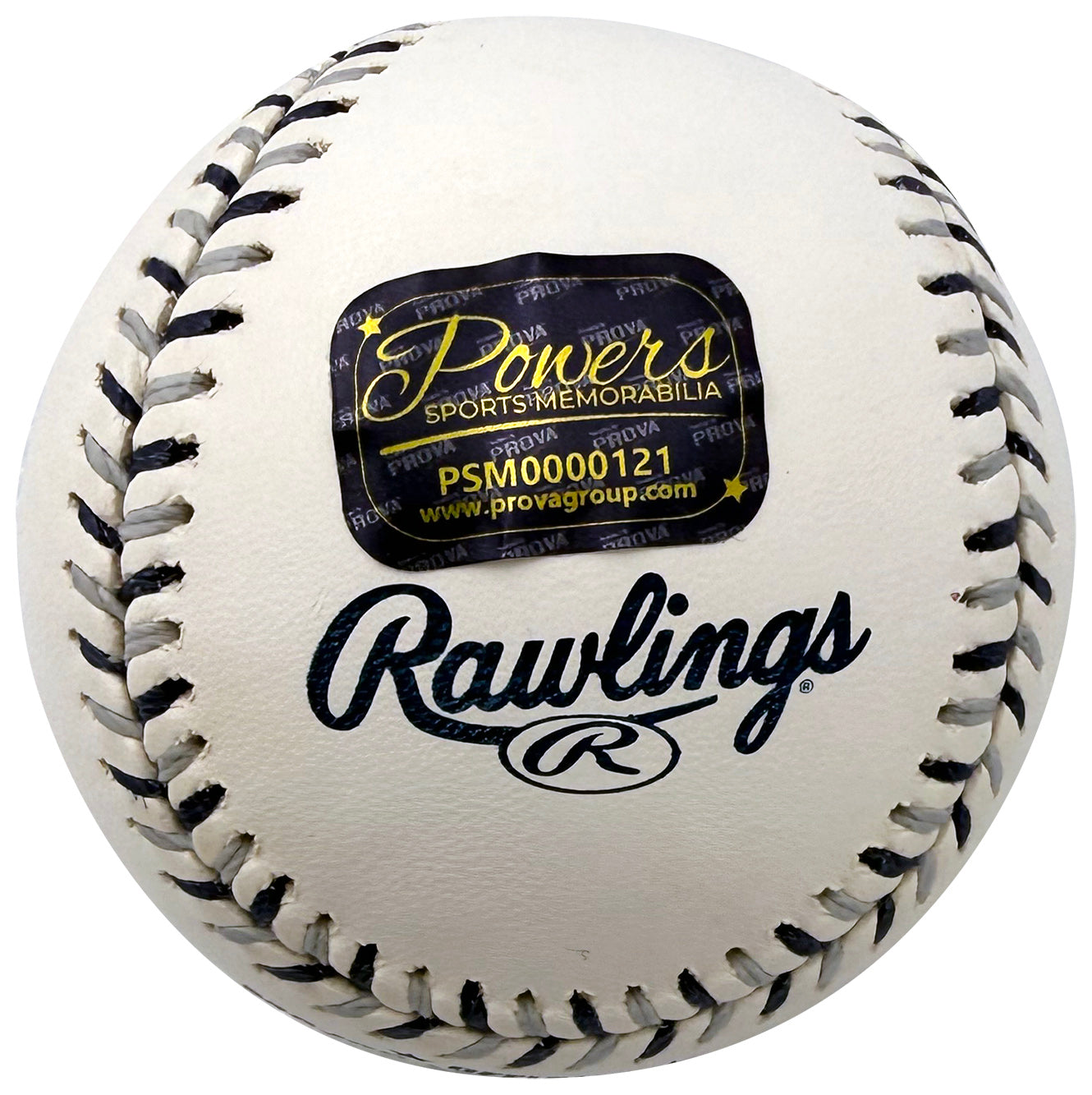 Reggie Jackson Autographed Yankees Logo MLB Baseball PROVA-Powers Sports Memorabilia