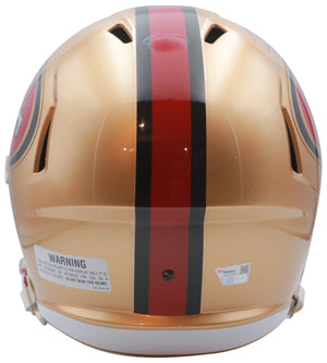 Jerry Rice Autographed San Francisco 49ers Signed Full Size Replica Football Helmet 3 x Super Bowl Champ Fanatics Authentic COA-Powers Sports Memorabilia