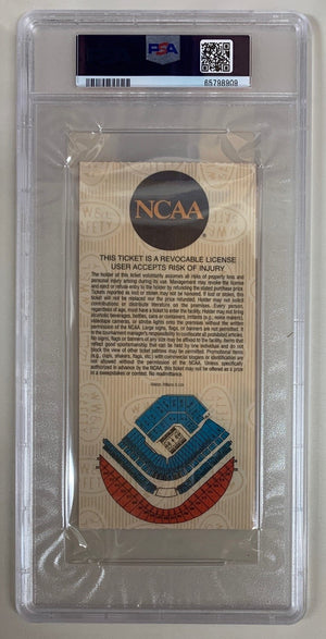Richard Hamilton Autographed 1999 Final Four 4 Championship Signed Basketball Ticket Stub UCONN vs Duke Auto Graded PSA DNA 9 65798909-Powers Sports Memorabilia