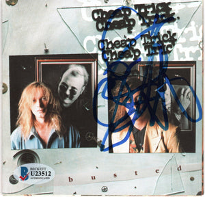Rick Nielsen Autographed Cheap Trick Busted CD Cover With Disc Beckett Authenticated-Powers Sports Memorabilia