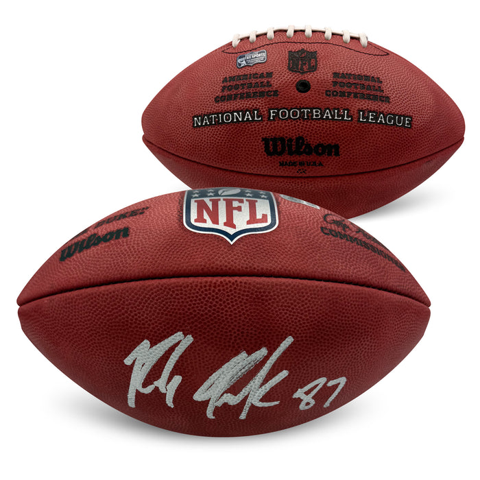 Rob Gronkowski Autographed NFL Duke Authentic Game Signed Football Beckett Certified COA-Powers Sports Memorabilia
