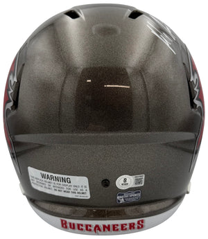 Rob Gronkowski Autographed Tampa Bay Buccaneers Signed Full Size Football Replica Helmet SB LV CHAMP Beckett Certified COA-Powers Sports Memorabilia