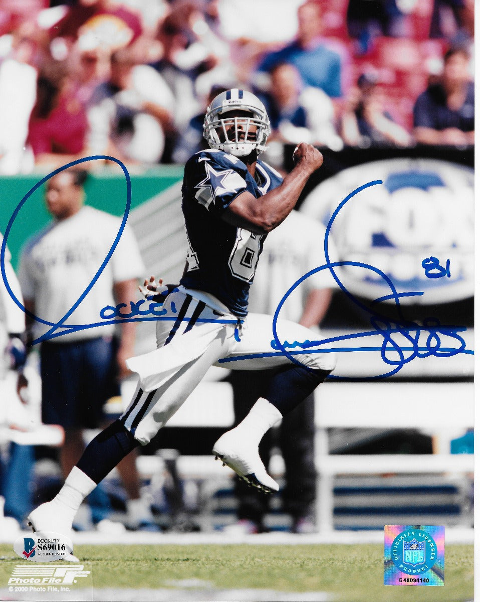 Raghib Rocket Ismail Autographed Dallas Cowboys 8x10 Photo Beckett Authenticated #2-Powers Sports Memorabilia