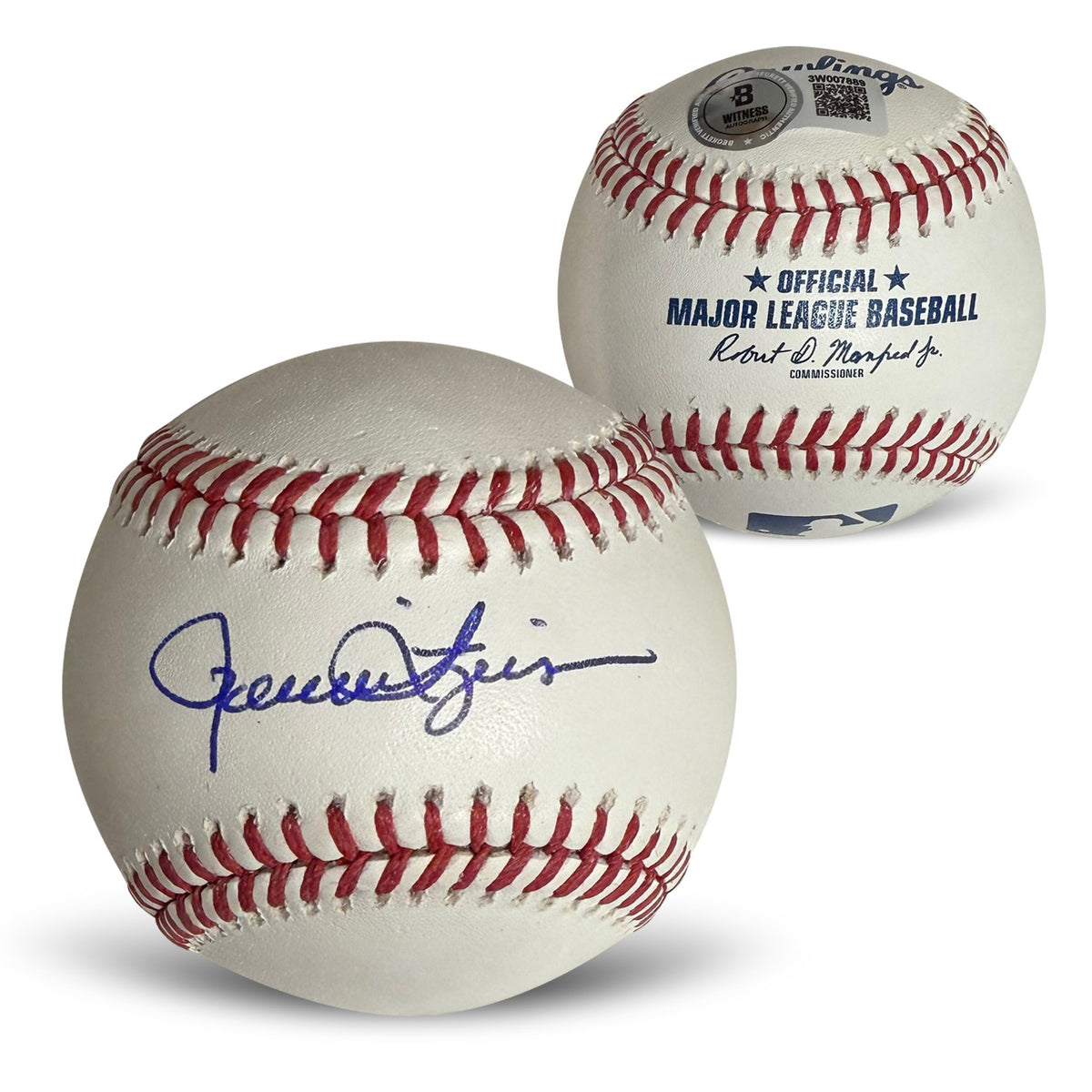 Rollie Fingers Autographed MLB Signed Baseball Beckett COA With UV Display Case-Powers Sports Memorabilia
