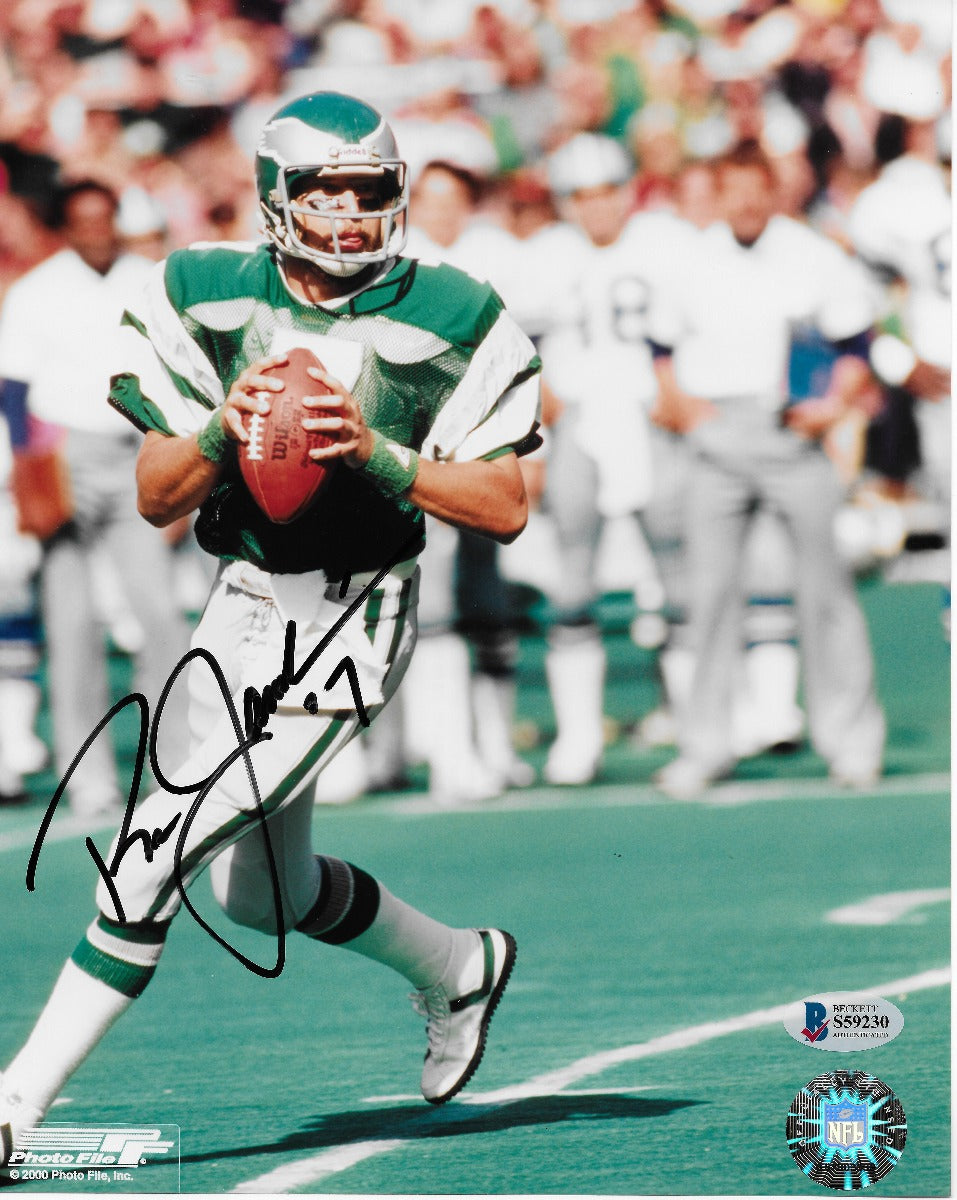 Ron Jaworski Autographed Philadelphia Eagles 8x10 Photo Beckett Authenticated-Powers Sports Memorabilia