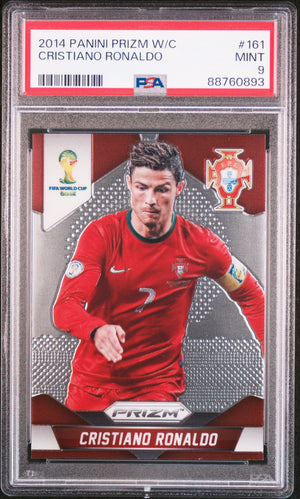 Cristiano Ronaldo 2014 Panini Prizm World Cup Card #161 PSA 9-Powers Sports Memorabilia