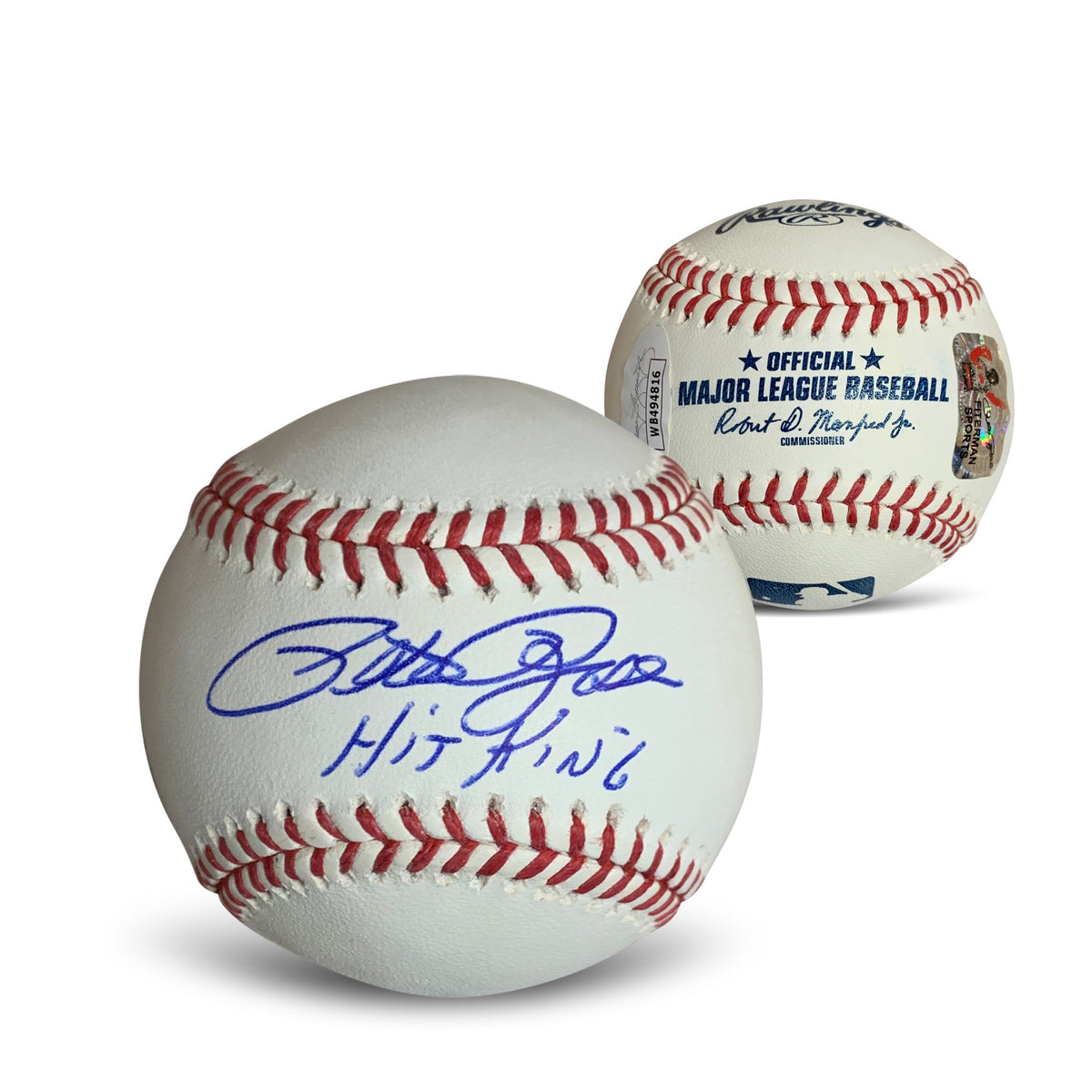 Pete Rose Autographed MLB Signed Baseball Hit King JSA COA With UV Display Case-Powers Sports Memorabilia