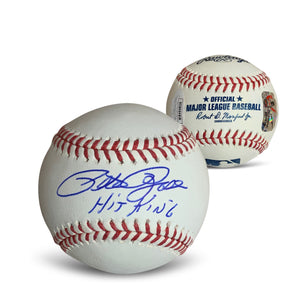 Pete Rose Autographed MLB Signed Baseball Hit King JSA COA With UV Display Case-Powers Sports Memorabilia