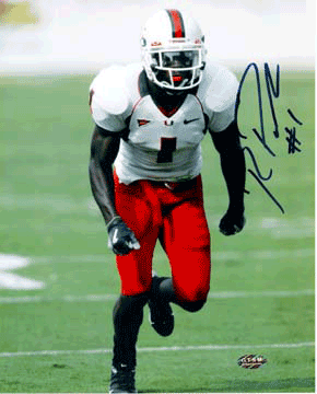 Roscoe Parrish Autographed Miami Hurricanes 8x10 Photo-Powers Sports Memorabilia