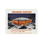 John Desko Signed & Inscribed Syracuse University Authentic 11x14 Piece of Carrier Dome Roof with Night Time Image-Powers Sports Memorabilia