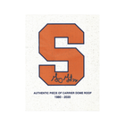 Gary Gait Syracuse University Signed Authentic 11x14 Piece of Dome Roof with Orange S