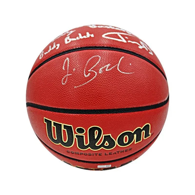 Jim Boeheim, Buddy Boeheim & Jimmy Boeheim Insr. "Boeheim Basketball" Triple Signed Wilson NCAA Replica Basketball-Powers Sports Memorabilia