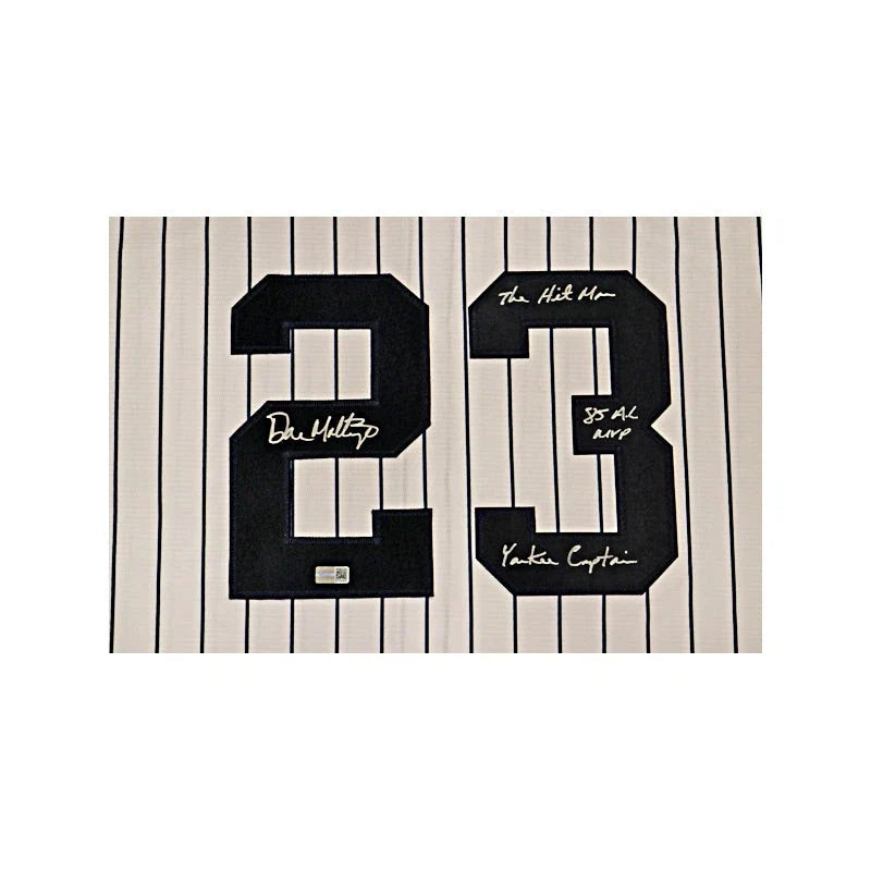 Don Mattingly New York Yankees Signed Nike Home Jersey with 3 Inscriptions