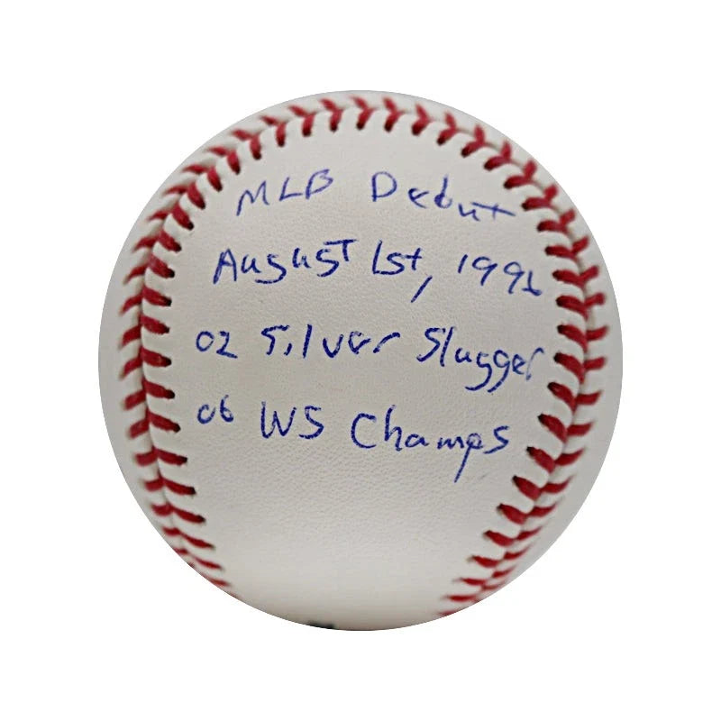 Scott Rolen St. Louis Cardinals Signed 15 Inscription Career Stats MLB Baseball-Powers Sports Memorabilia