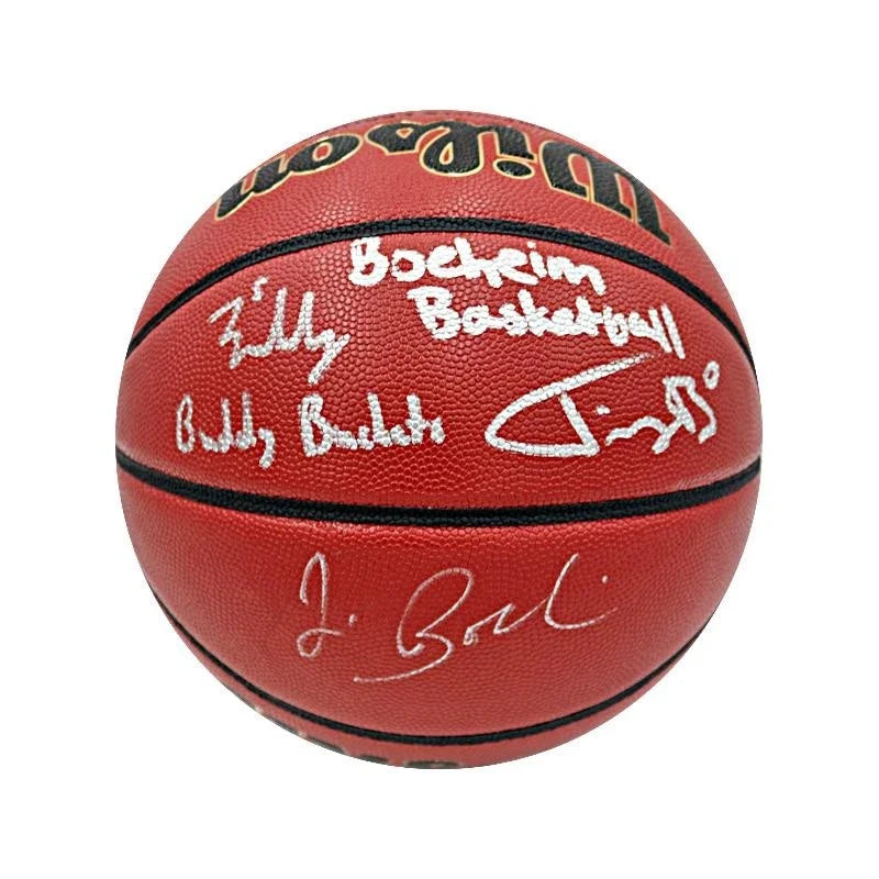 Jim Boeheim, Buddy Boeheim & Jimmy Boeheim Insr. "Boeheim Basketball" Triple Signed Wilson NCAA Replica Basketball-Powers Sports Memorabilia