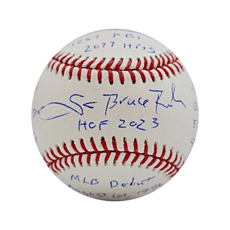Scott Rolen St. Louis Cardinals Signed 15 Inscription Career Stats MLB Baseball-Powers Sports Memorabilia