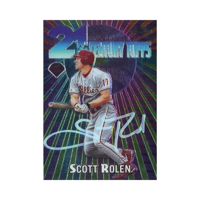 2000 Topps Chrome 21st Century Topps Scott Rolen Autograph-Powers Sports Memorabilia