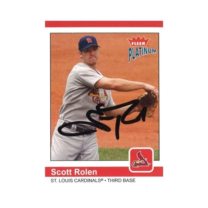 2004 Fleer Platinum Scott Rolen Autograph-Powers Sports Memorabilia
