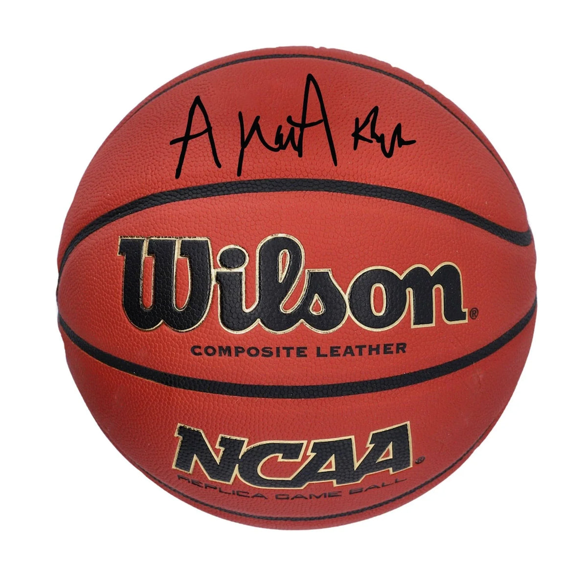 Akok Akok Georgetown Hoyas Signed NCAA Wilson Replica Basketball
