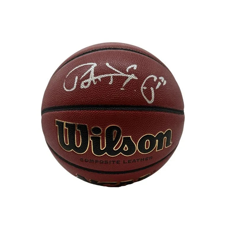 Patrick Ewing New York Knicks Signed NCAA Wilson Replica Basketball-Powers Sports Memorabilia