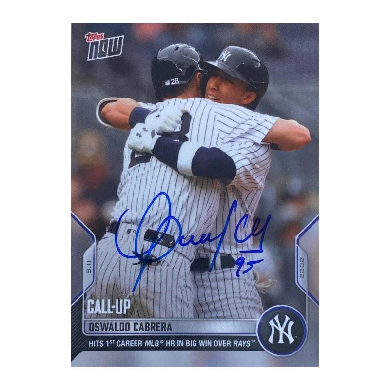 Oswaldo Cabrera New York Yankees Signed 2022 Topps Now #882 Call-Up Card-Powers Sports Memorabilia