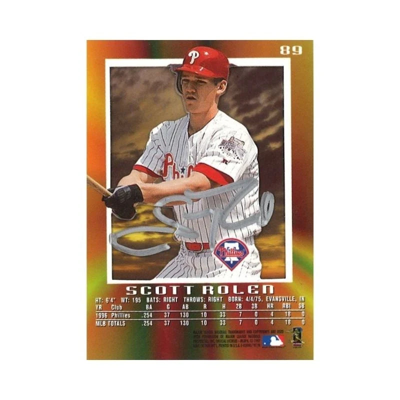 1997 EX 2000 Scott Rolen Autograph-Powers Sports Memorabilia