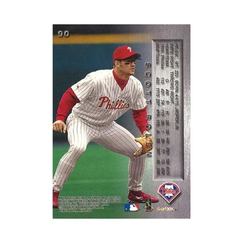 2000 Skybox Metal Scott Rolen Autograph-Powers Sports Memorabilia