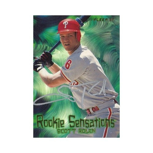 1997 Fleer Scott Rolen Rookie Sensations Autograph-Powers Sports Memorabilia