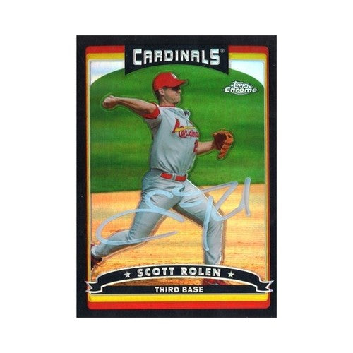 2006 Topps Chrome Scott Rolen Black Refractor Autograph #141/549-Powers Sports Memorabilia