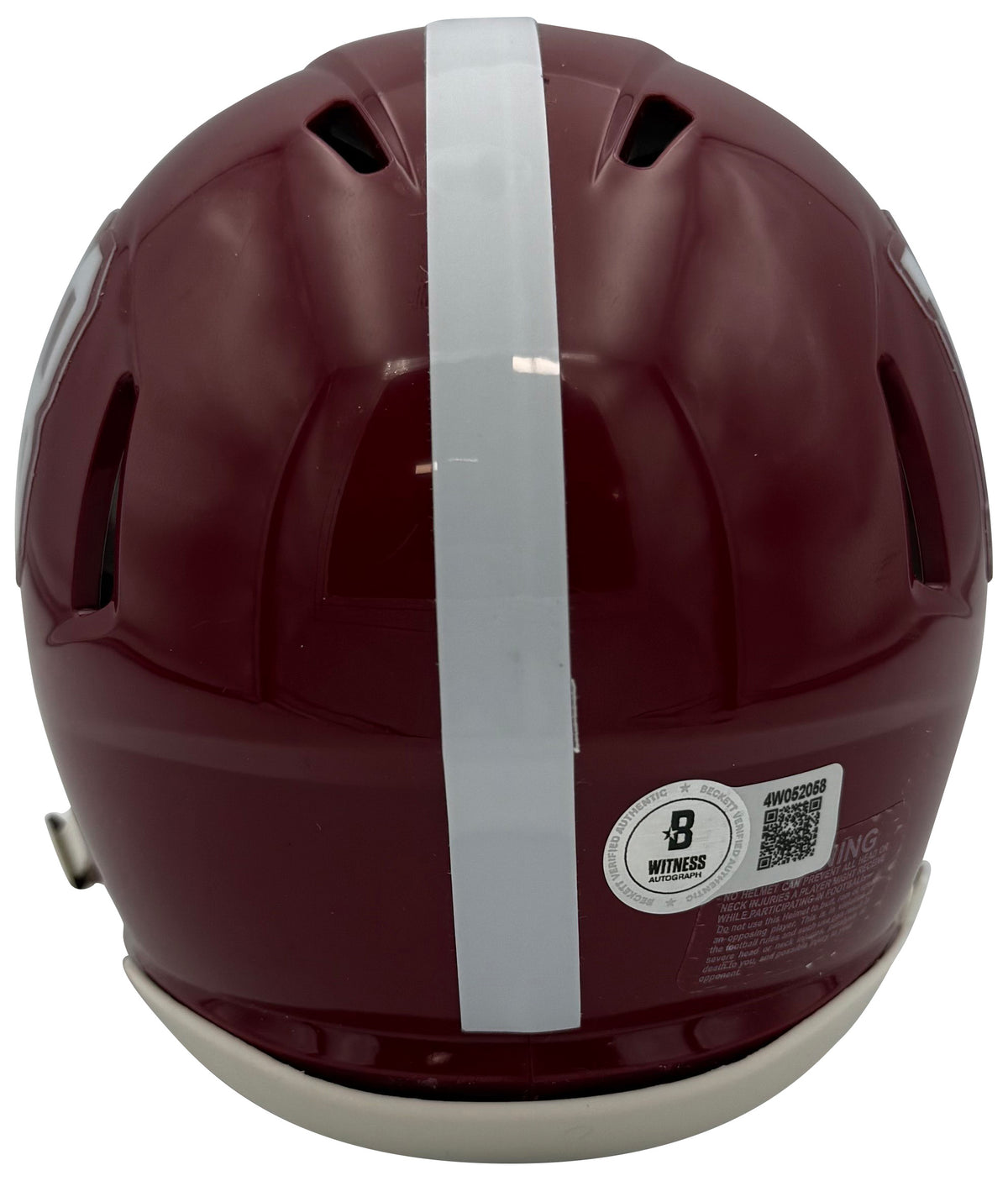 Nick Saban Autographed Alabama Crimson Tide Signed Football Mini Helmet Beckett COA-Powers Sports Memorabilia