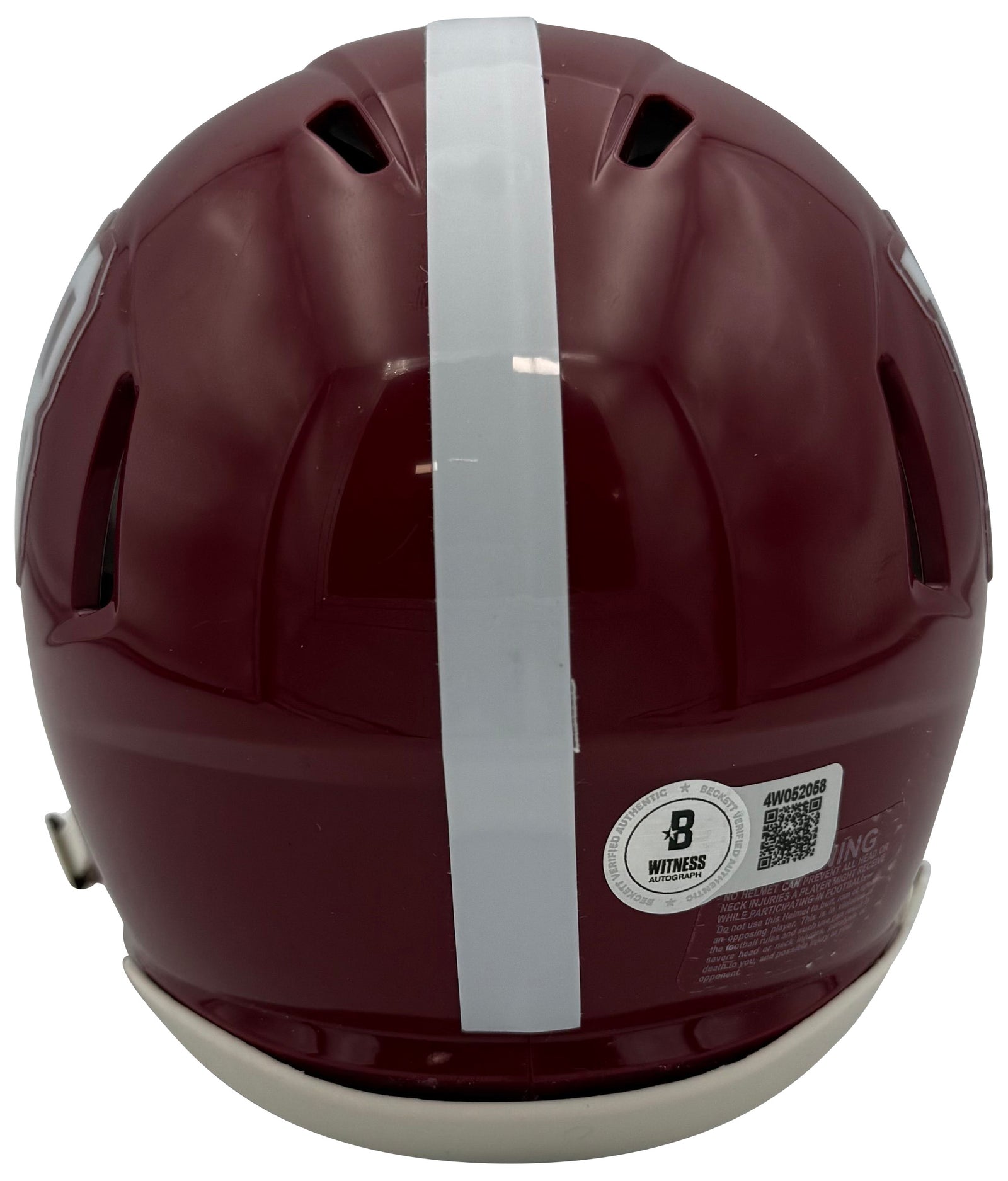 Nick Saban Autographed Alabama Crimson Tide Signed Football Mini Helmet Beckett COA-Powers Sports Memorabilia